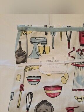 Paula Deen Linens Y'All Kitchen Apron NWT 100% Cotton Cooking Baking Print